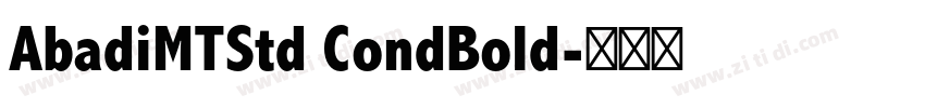 AbadiMTStd CondBold字体转换
